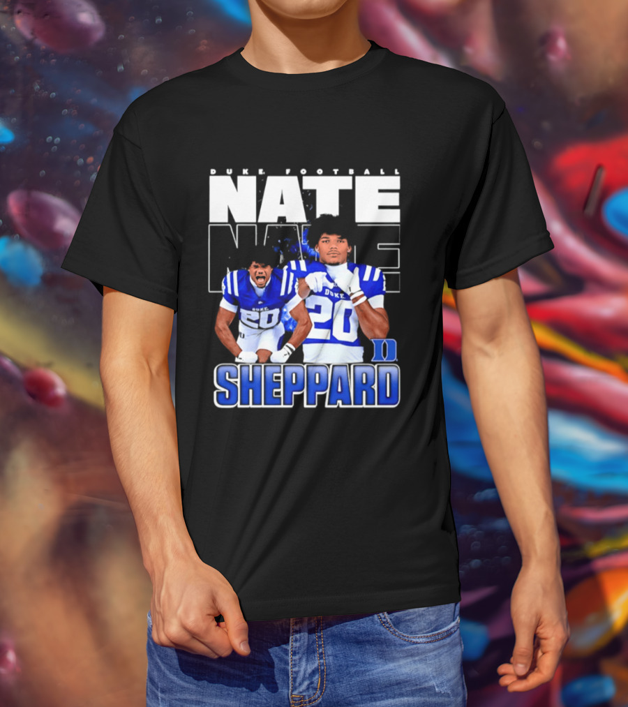 Super Football Nate Sheppard Duke Blue Devils 90s T-Shirt