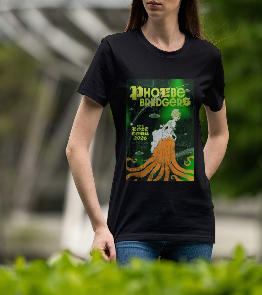 Phoebe Bridgers The Lost Tour 2026 Washington DC 09/29/26 With Alex G T-Shirt