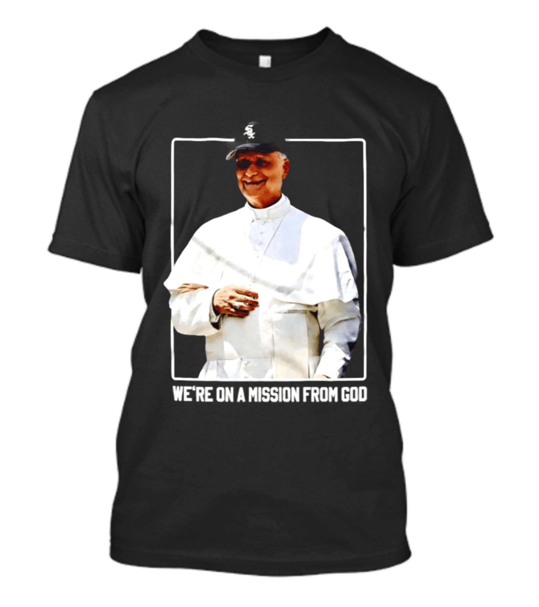 Pope Leo South Side Chicago White Sox We're On A Mission From God T-Shirt