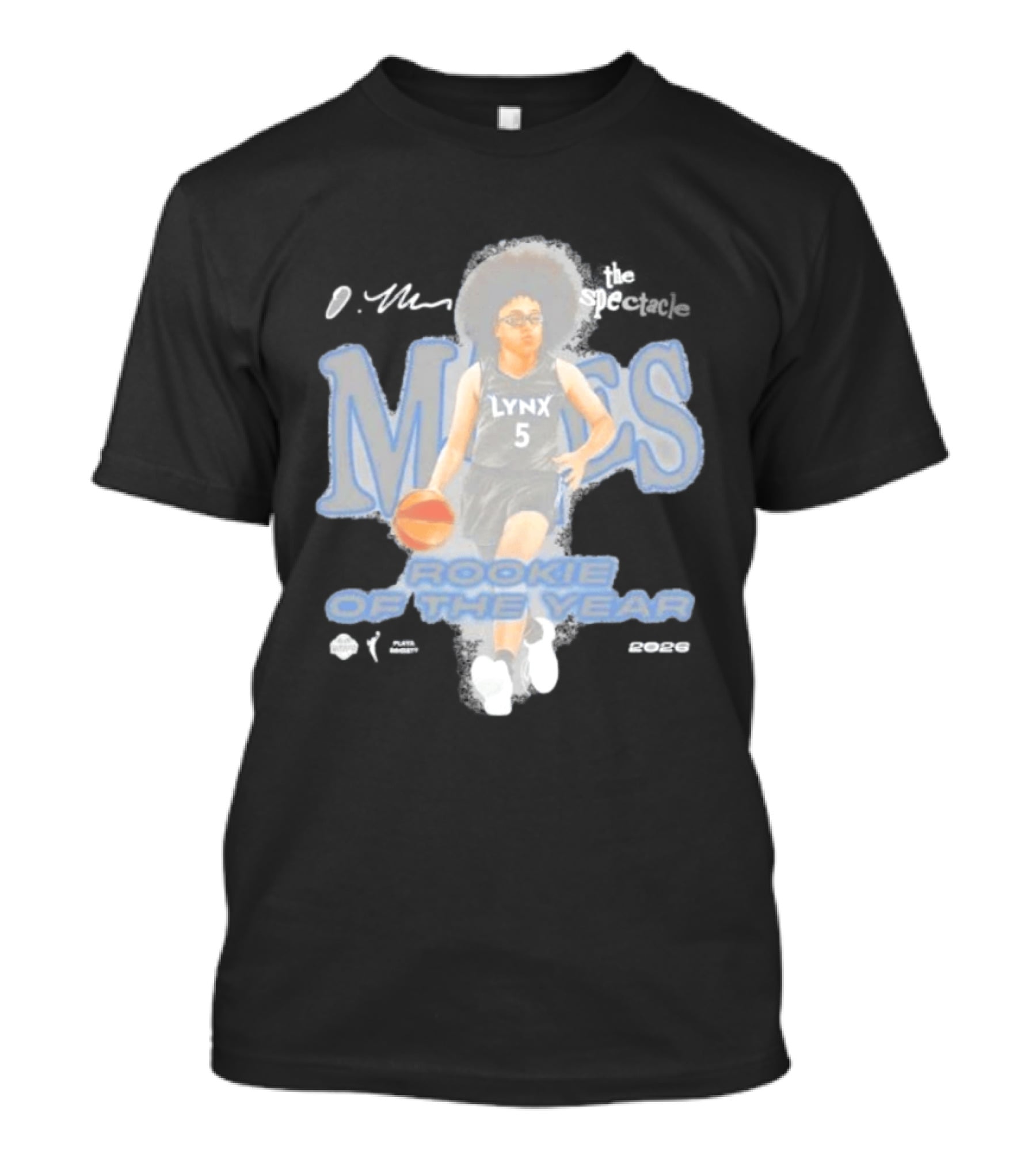 Olivia Miles Minnesota Lynx Playa Society Rookie Of The Year 2026 T-Shirt