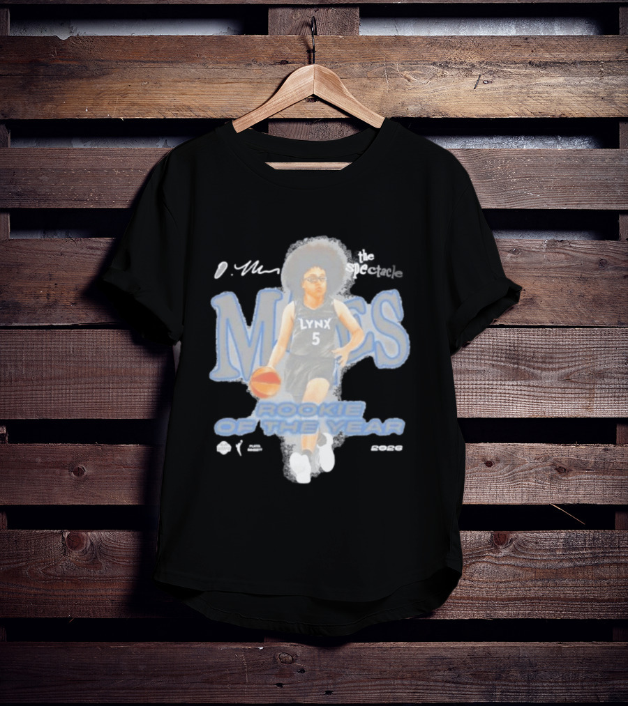 Olivia Miles Minnesota Lynx Playa Society Rookie Of The Year 2026 T-Shirt