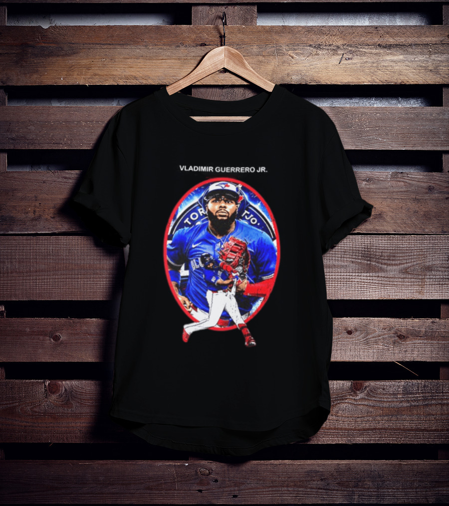 Vladimir Guerrero Jr Toronto Blue Jays Baseball Two Sided T-Shirt