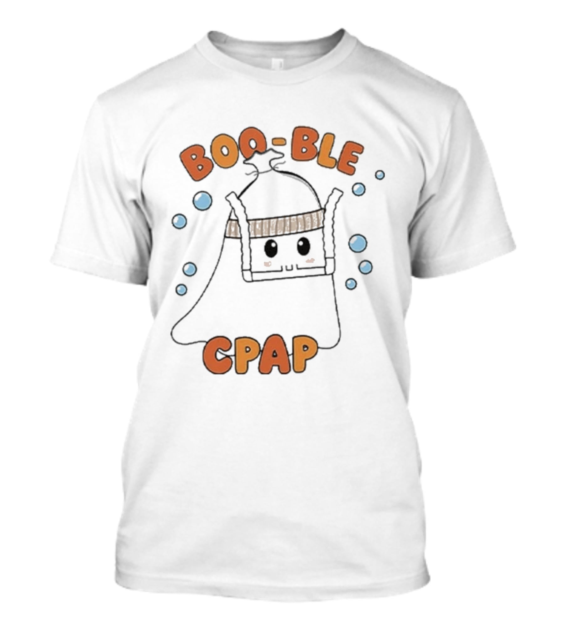 Boo Ble CPAP Ghost With Bubbles T-Shirt