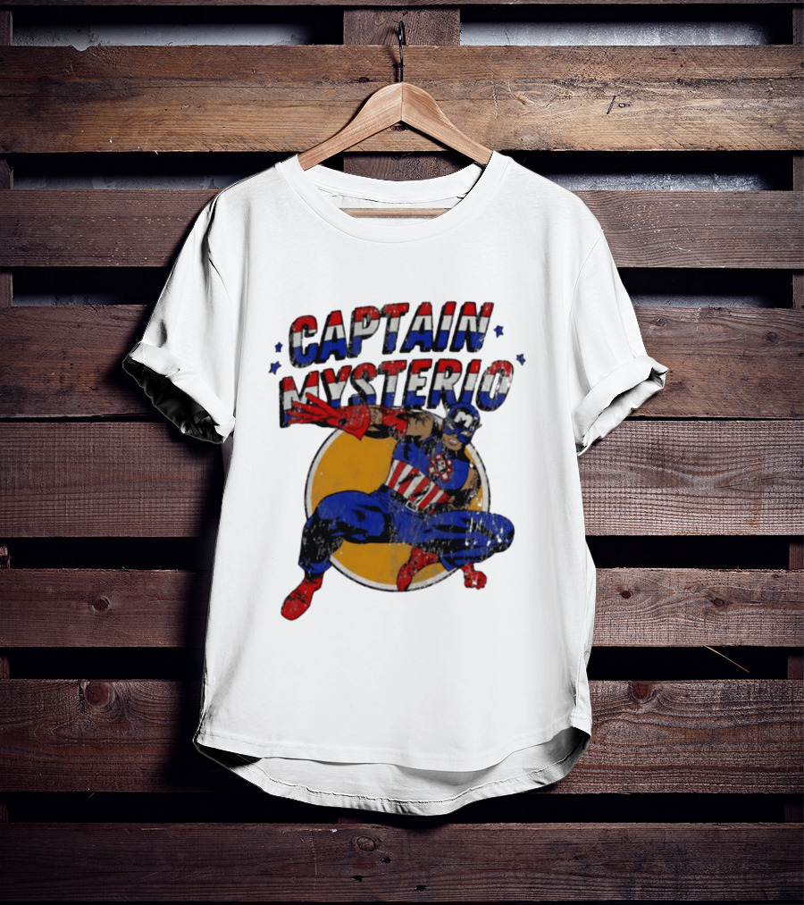 Captain Mysterio Lucha Libre Marvel Comics Mashup T-Shirt
