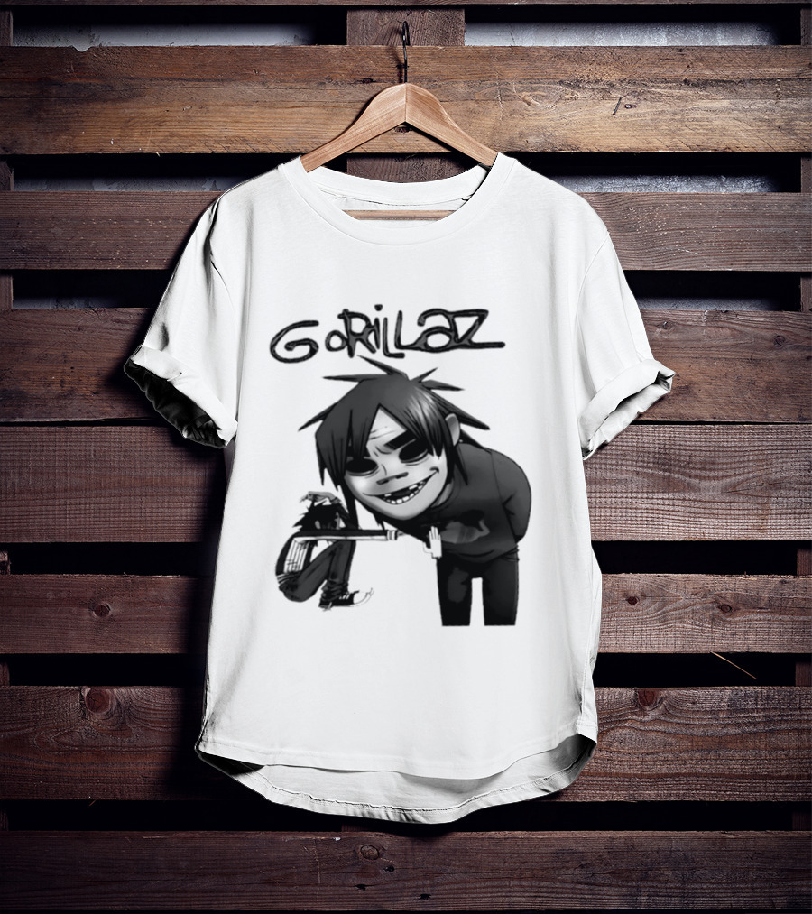 Gorillaz Band Damon Albarn Jamie Hewlett Character Art Alternative Rock T-Shirt