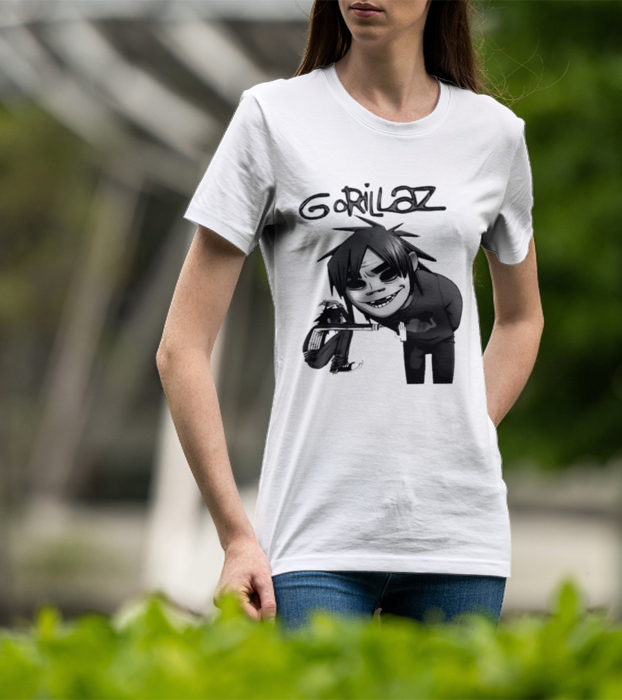 Gorillaz Band Damon Albarn Jamie Hewlett Character Art Alternative Rock T-Shirt