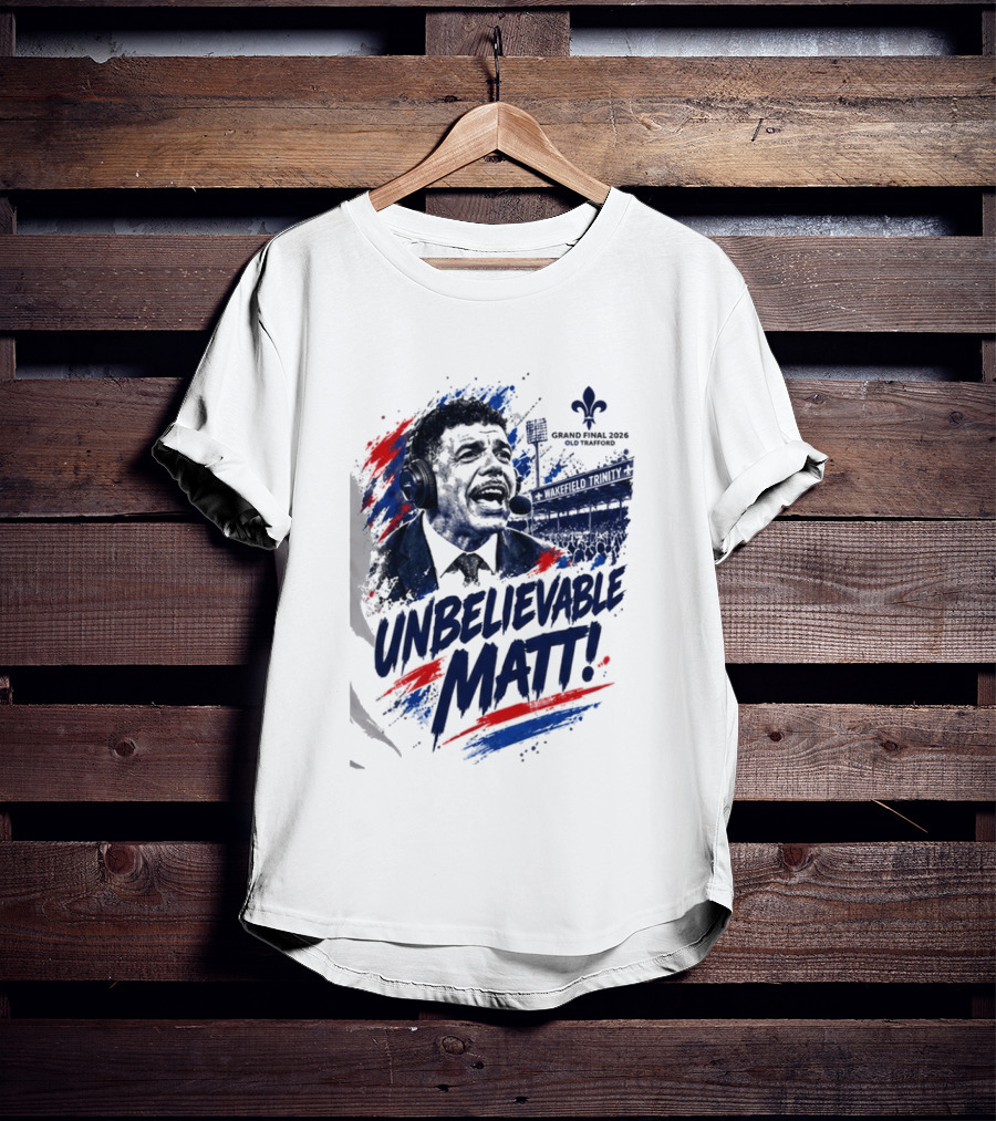 Grand Final 2026 Unbelievable Matt Fleur De Lis Stadium Announcer T-Shirt