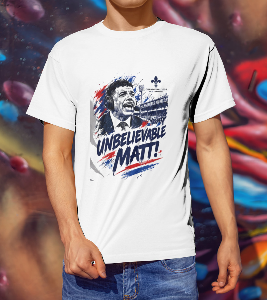Grand Final 2026 Unbelievable Matt Fleur De Lis Stadium Announcer T-Shirt