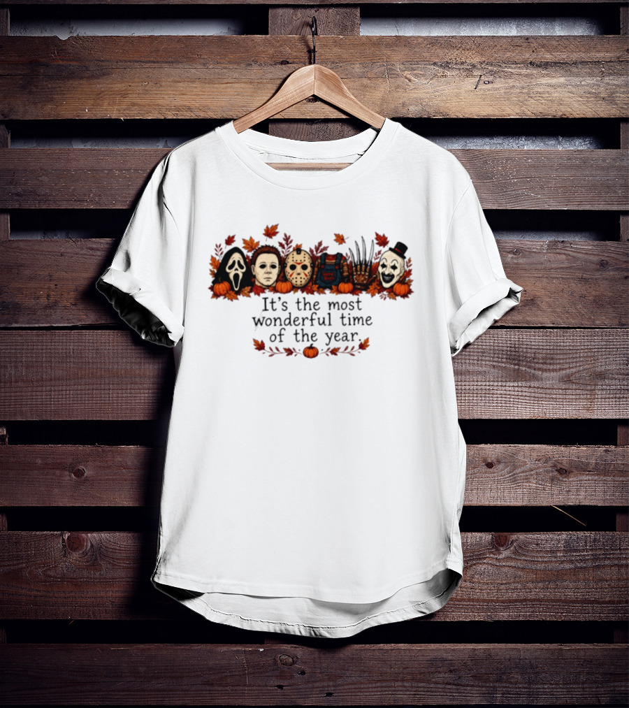 It’s The Most Wonderful Time Of The Year Horror Movie Characters T-Shirt