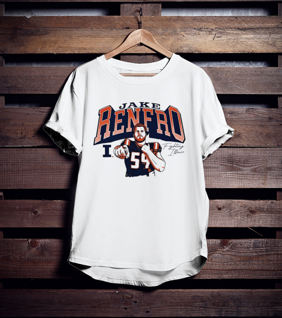 Jake Renfro Illinois Fighting Illini Football 54 T-Shirt