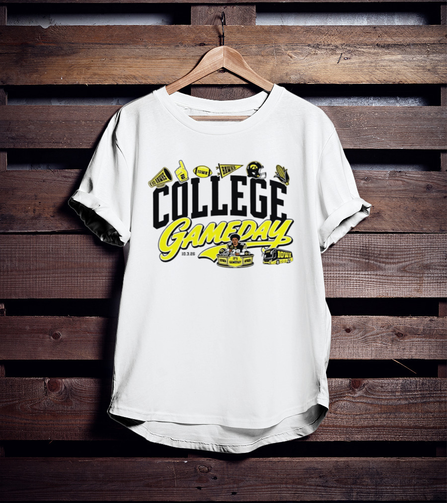 Kamari Moulton College Gameday Iowa Hawkeyes 2026 ESPN T-Shirt