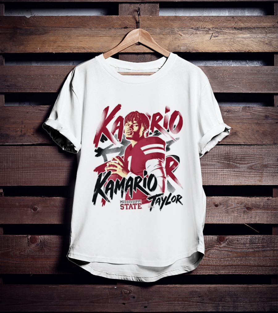 KaMario Taylor Mississippi State Bulldogs Football Player T-Shirt