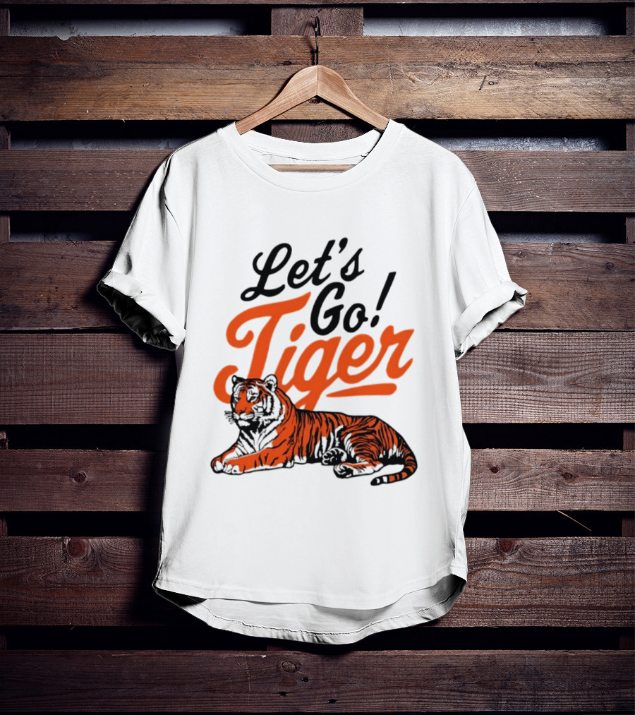 Let's Go Tiger Cincinnati Bengals Football Fan Gear T-Shirt