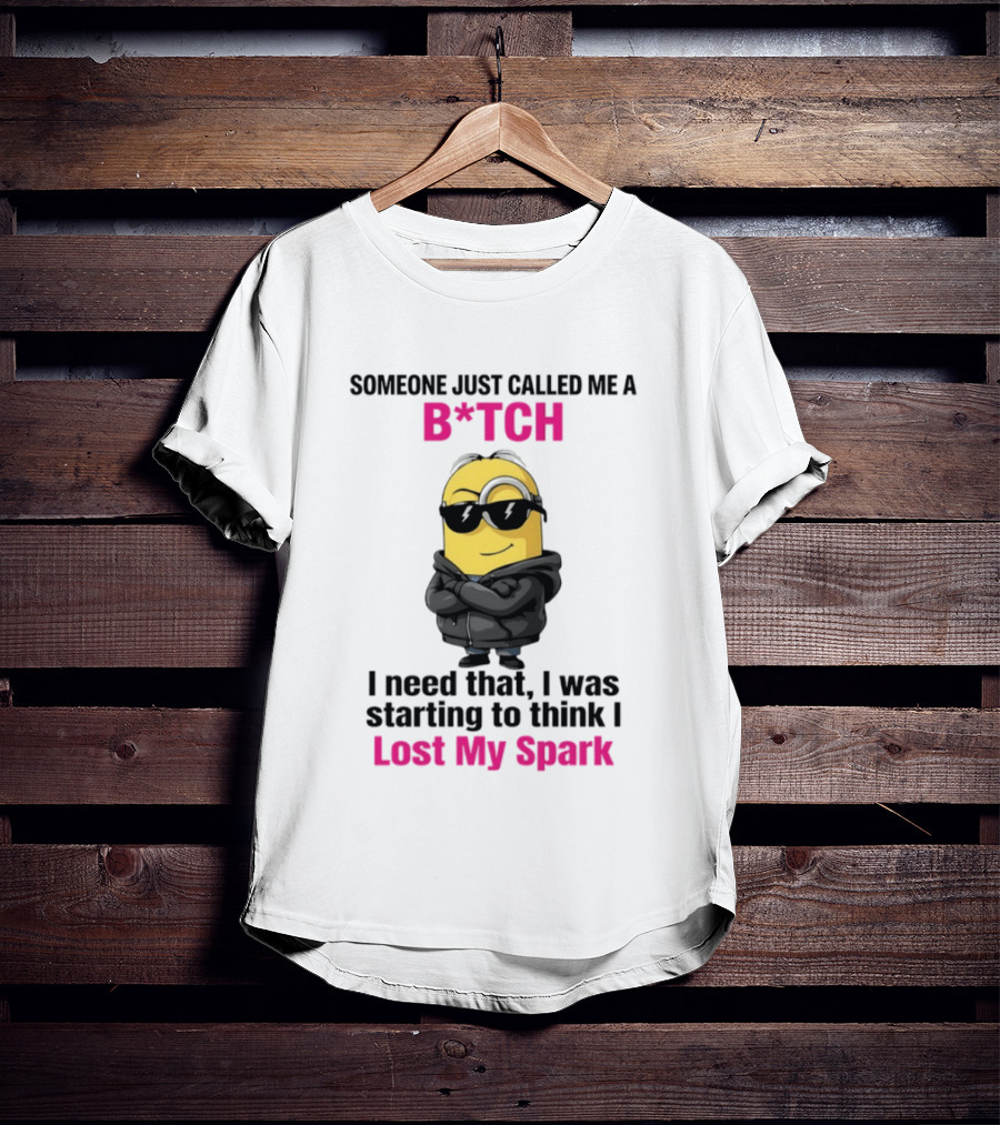 Minions Someone Just Called Me B*tch I Need That I Was Starting To Think I Lost My Spark T-Shirt