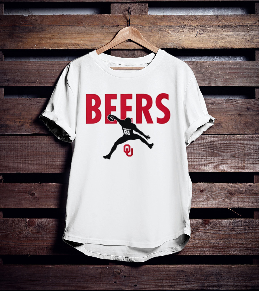 BEERS Oklahoma Sooners Football Hurdle 81 T-Shirt
