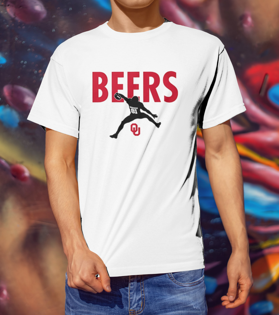BEERS Oklahoma Sooners Football Hurdle 81 T-Shirt