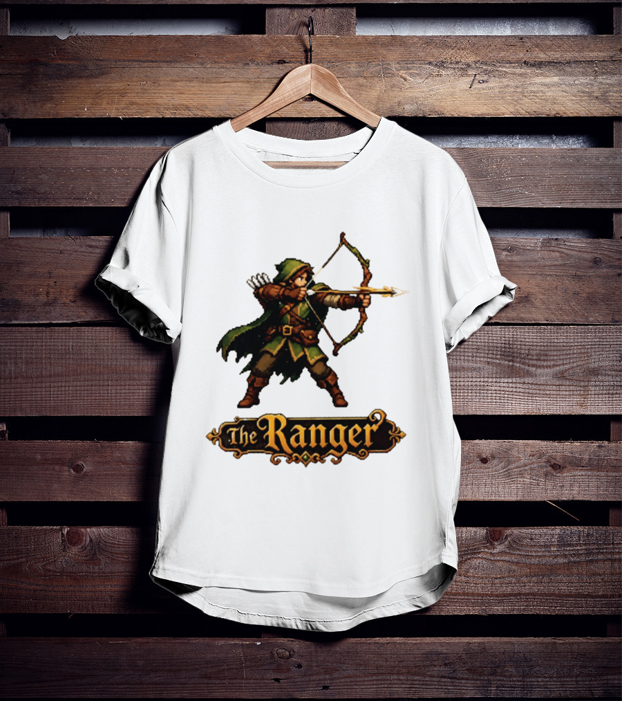 The Ranger Pixel Fantasy Archer RPG Adventure Gaming T-Shirt