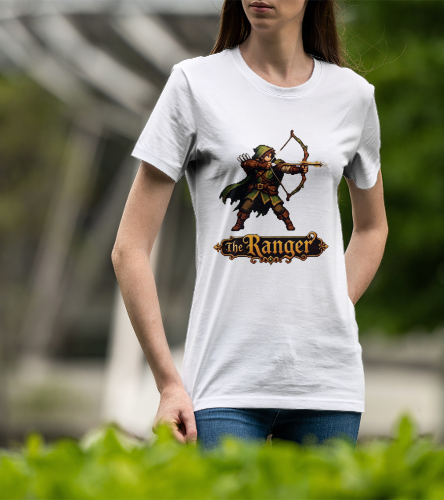 The Ranger Pixel Fantasy Archer RPG Adventure Gaming T-Shirt