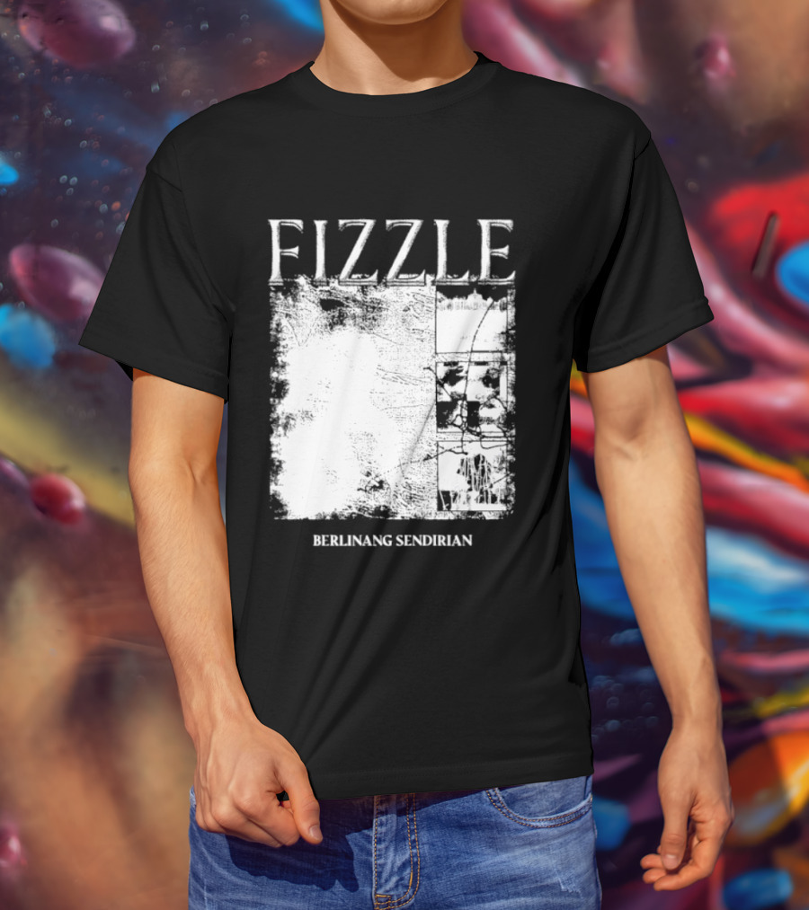 Fizzle Berlinang Sendirian Indie Rock Music T-Shirt