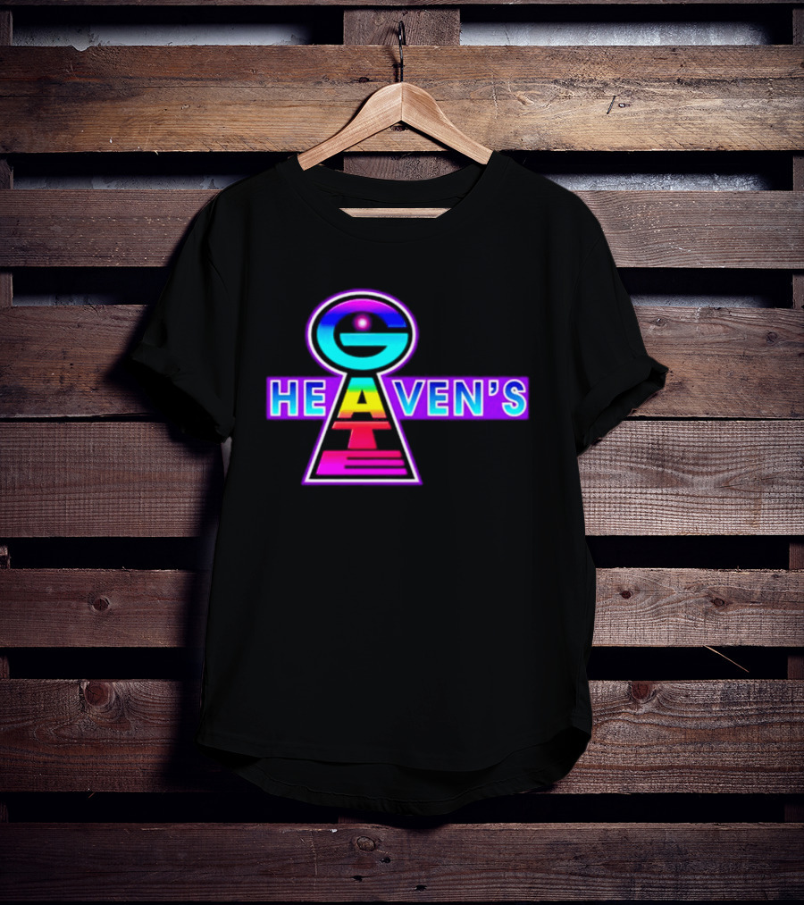 Heaven's Gate UFO 1997 New Religious Movement Keyhole T-Shirt