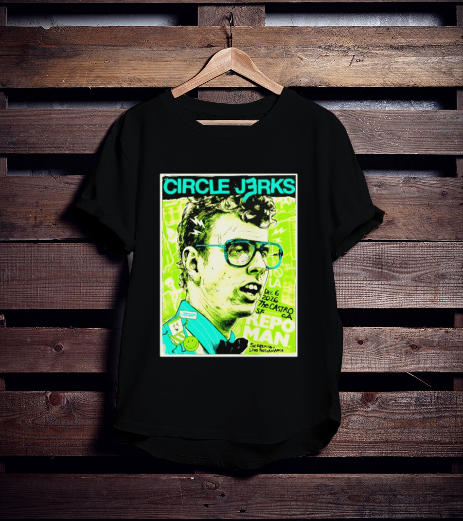 Circle Jerks Repo Man Screening Dec 6 2026 The Castro SF Live Performance T-Shirt