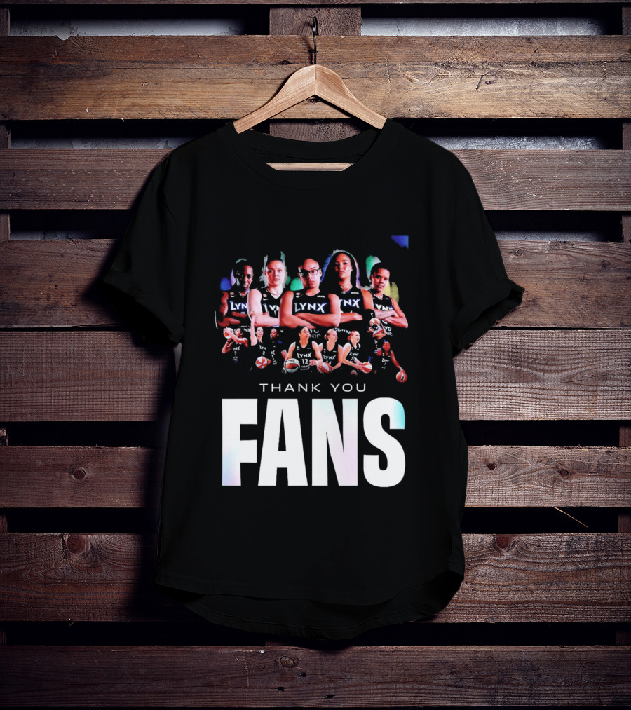 Minnesota Lynx WNBA Team Roster Thank You Fans T-Shirt