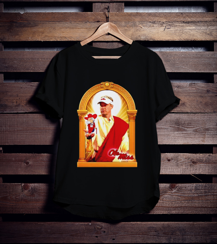 Lane Kiffin Ole Miss Colonel Reb Archway T-Shirt
