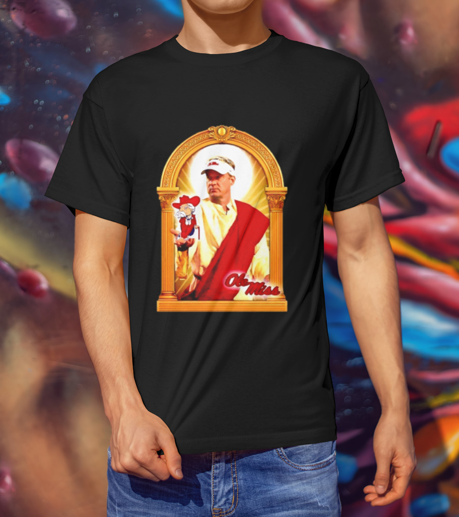 Lane Kiffin Ole Miss Colonel Reb Archway T-Shirt