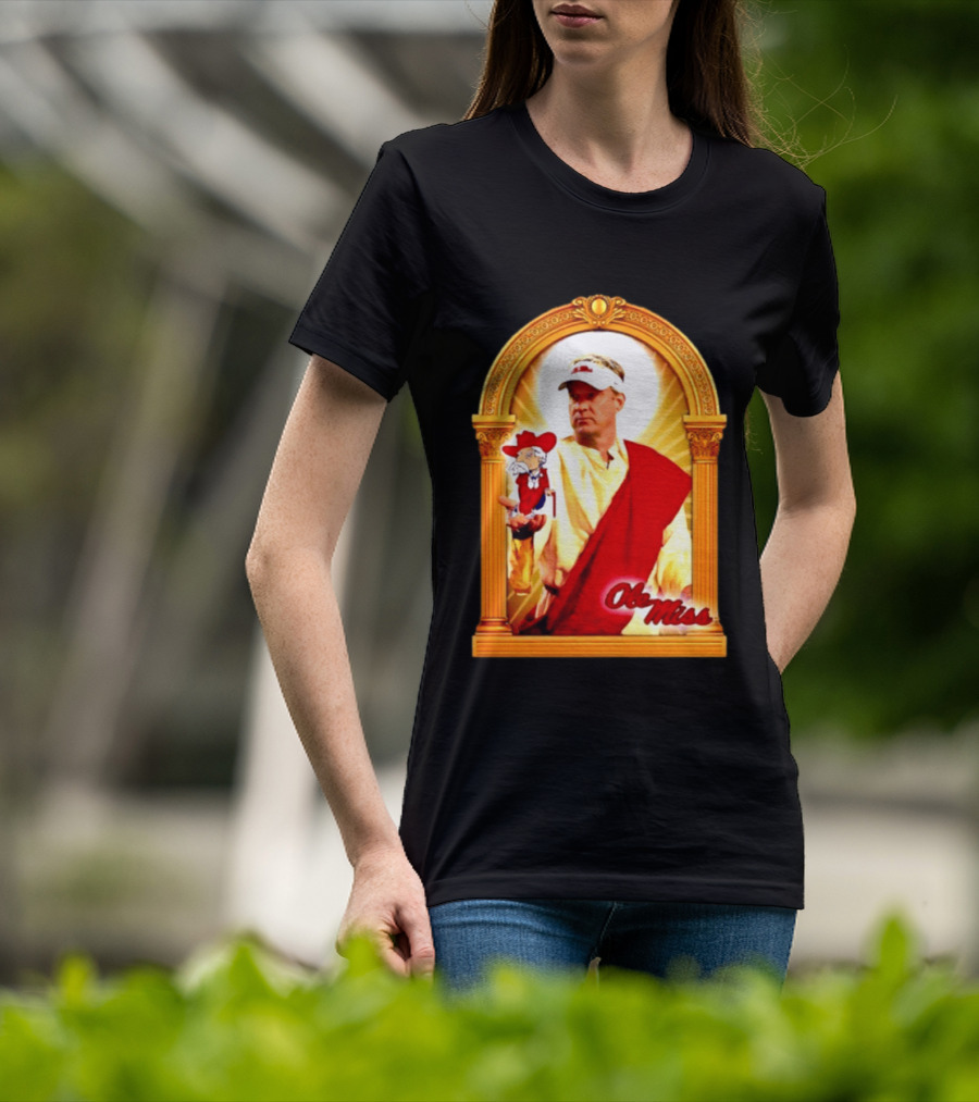 Lane Kiffin Ole Miss Colonel Reb Archway T-Shirt