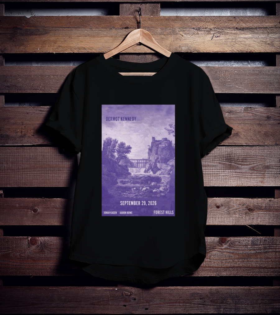Dermot Kennedy Forest Hills September 29 2026 Jonah Kagen Aaron Rowe T-Shirt
