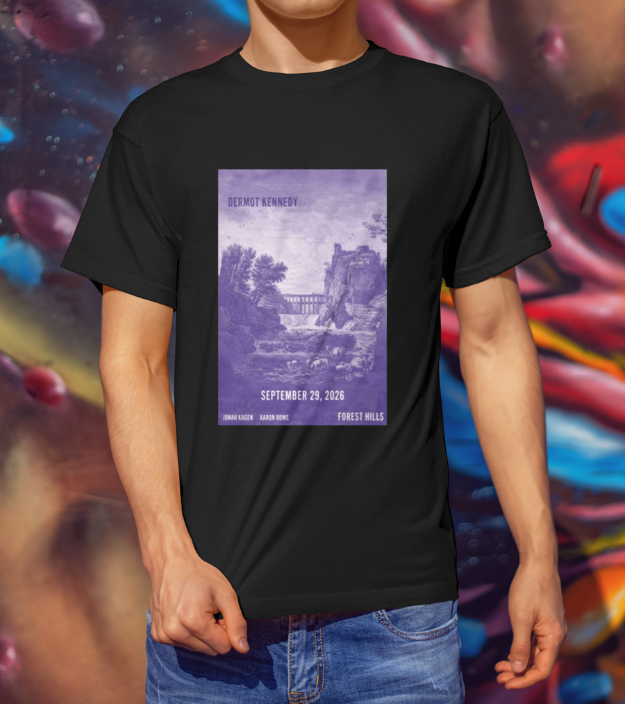 Dermot Kennedy Forest Hills September 29 2026 Jonah Kagen Aaron Rowe T-Shirt