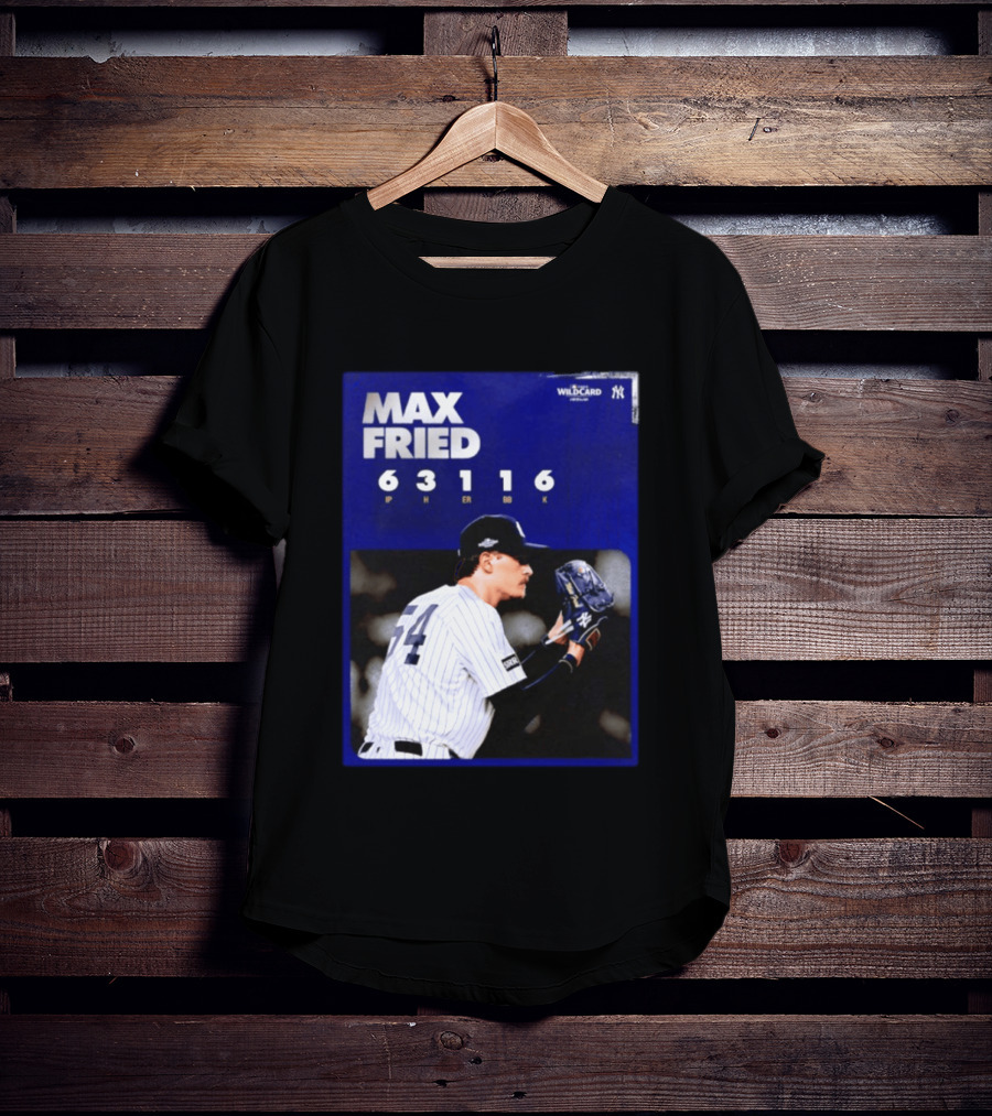 Max Fried 2026 Wild Card New York Yankees Pitching Stats T-Shirt