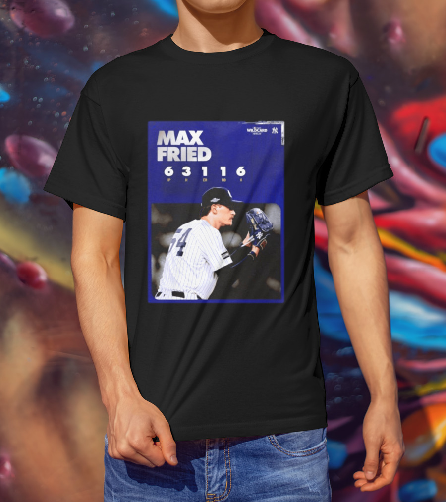 Max Fried 2026 Wild Card New York Yankees Pitching Stats T-Shirt