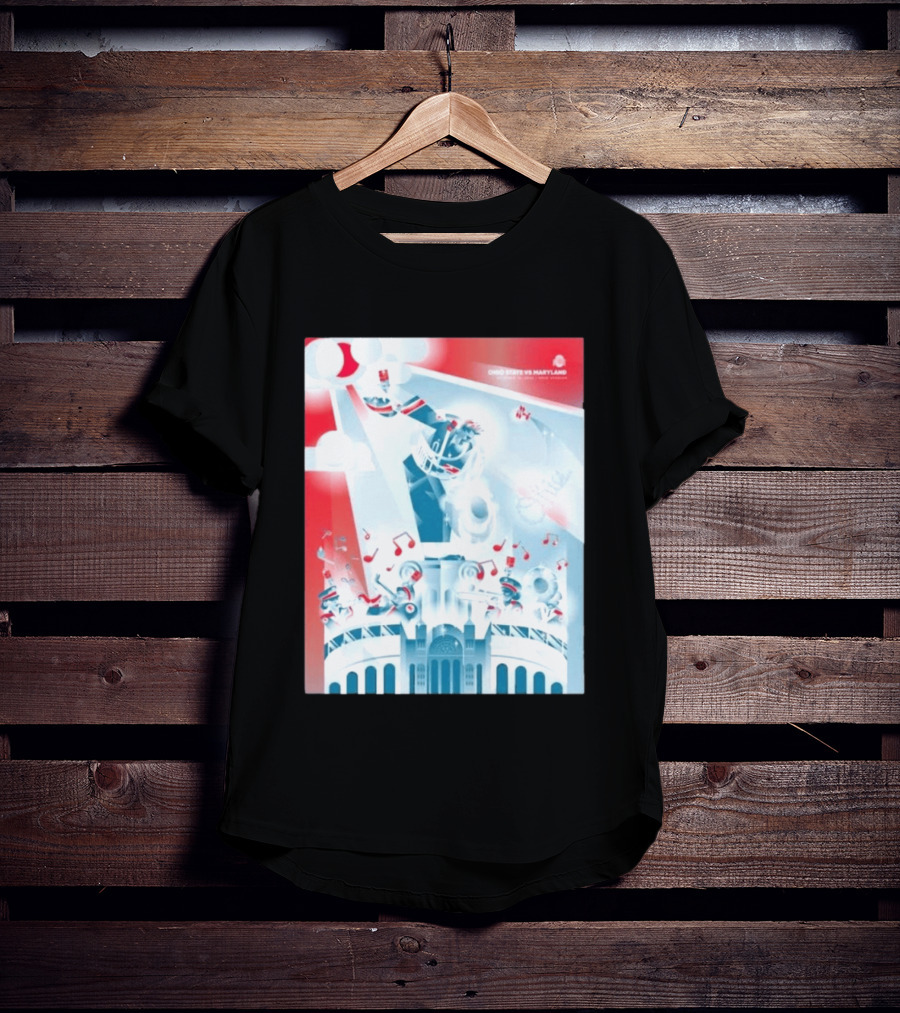 Ohio State Buckeyes Vs Maryland 2026 Football Stadium Celebration T-Shirt