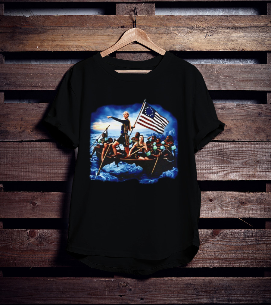 Sophie Cunningham Caitlin Clark Historical Crossover Crossing The Delaware Basketball T-Shirt
