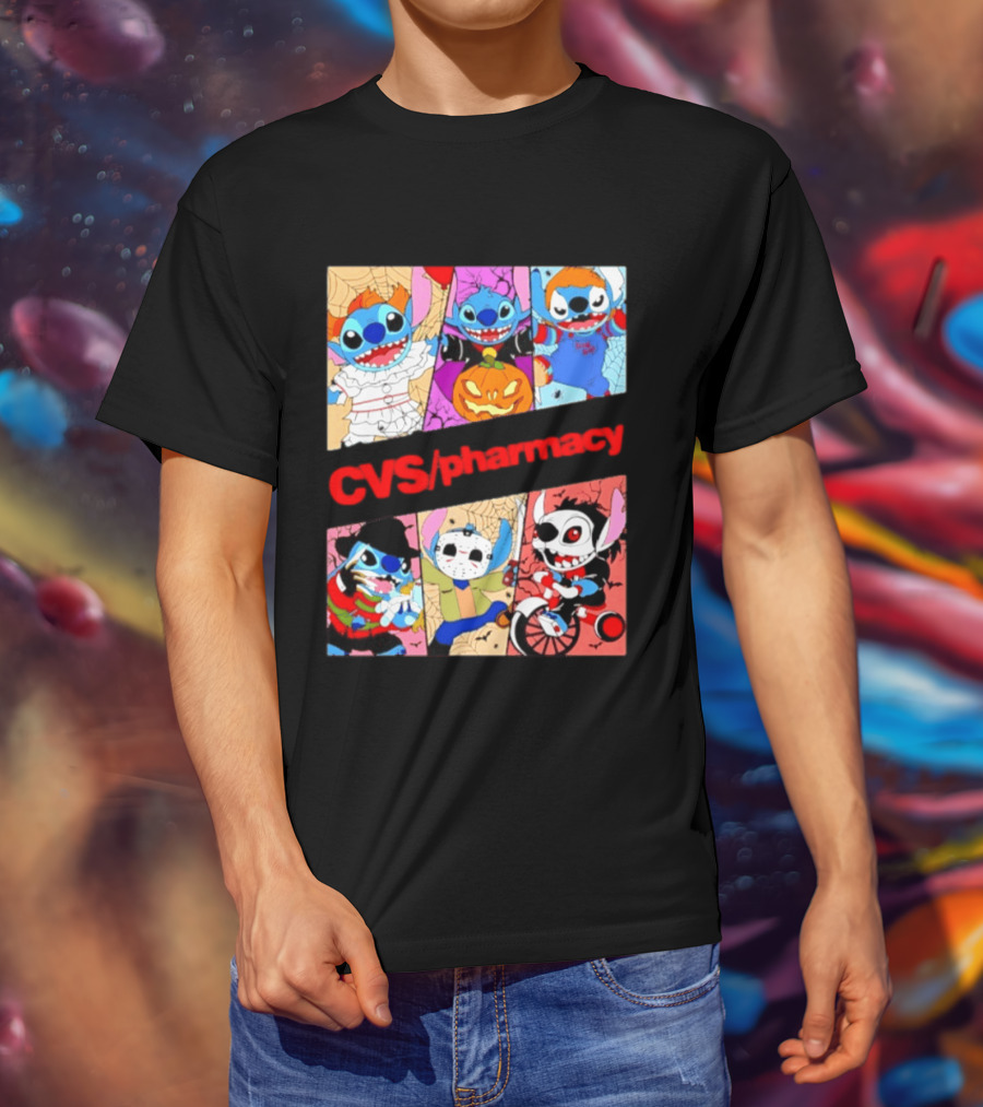Stitch Horror Halloween CVS Pharmacy 2026 Movie T-Shirt