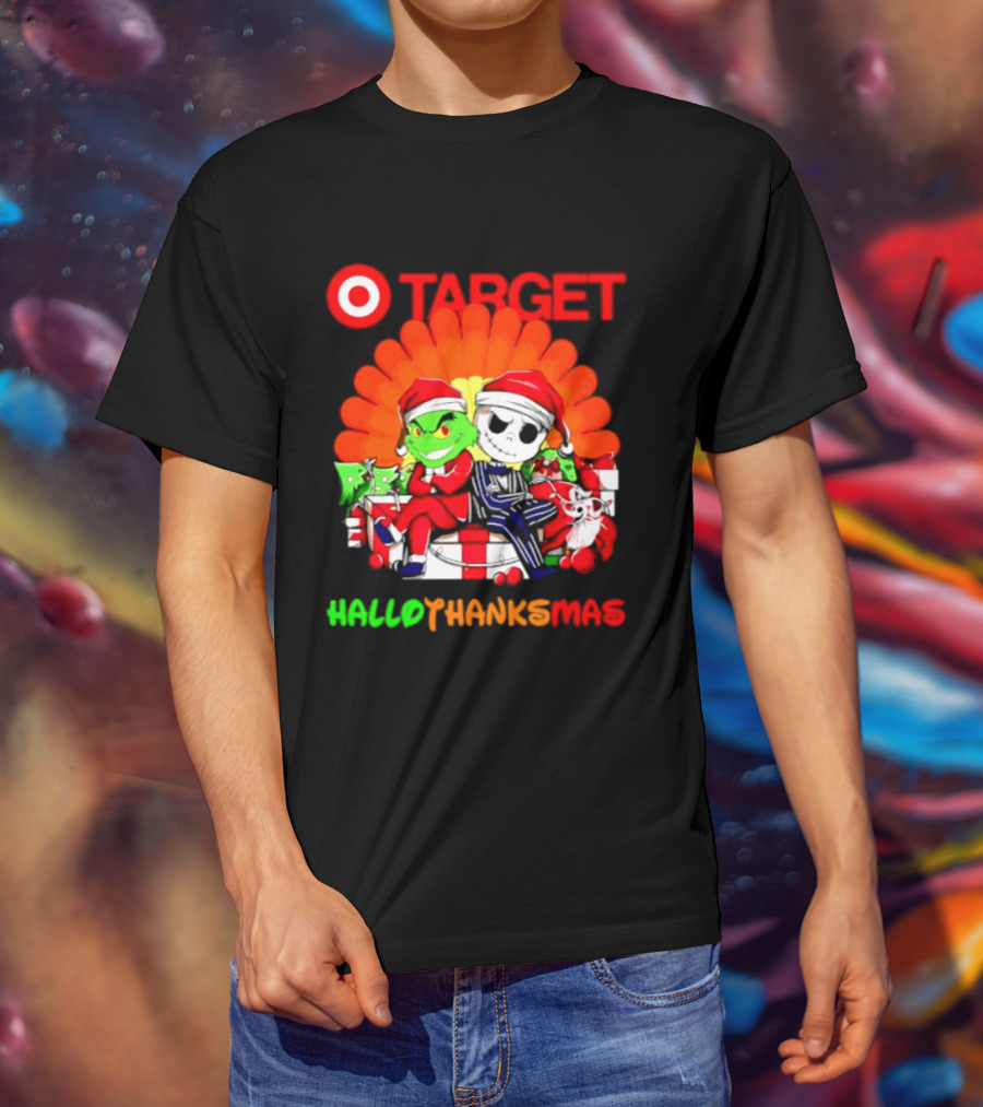 Target Grinch Jack Skellington Hallothanksmas 2026 T-Shirt