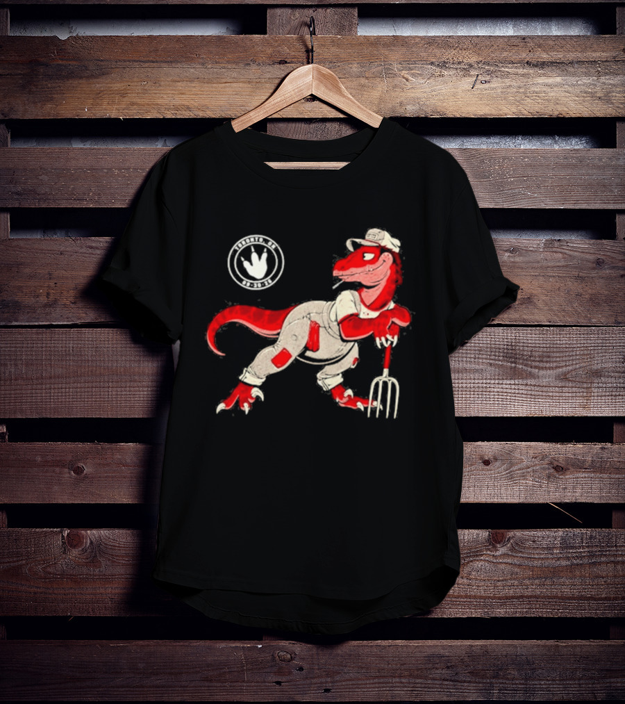 Red Clay Strays 2026 Toronto Ontario Event Dinosaur Farmer T-Shirt