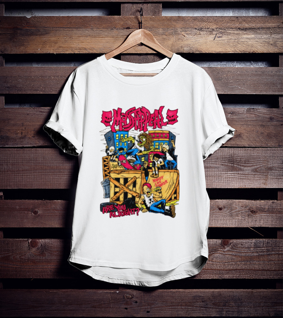 Massappeal Are You Alright Nobody Like Thinker Suffer Skateboarding Scene T-Shirt