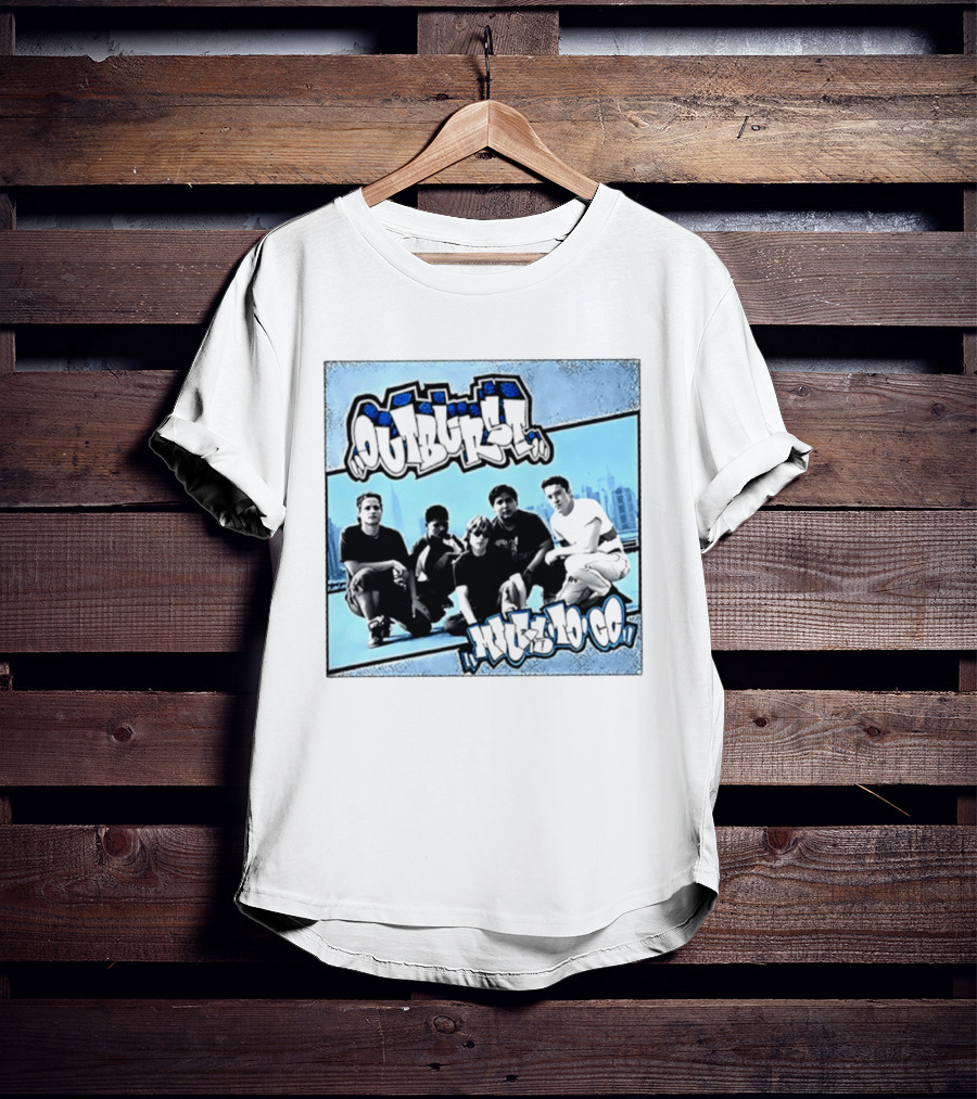 Outburst Miles To Go NYHC Skyline Band Photo T-Shirt