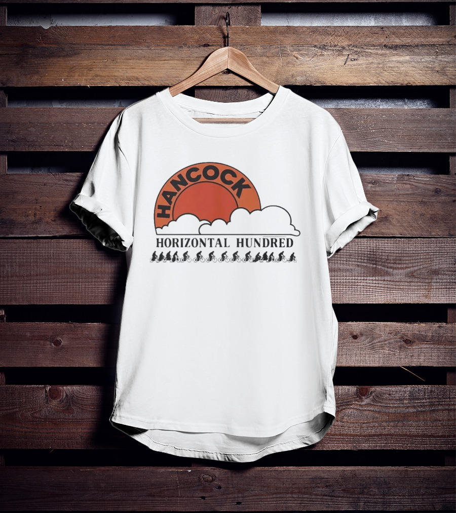 Hancock Horizontal Hundred Cycling Event Rj Decker Aloysius Aiken T-Shirt