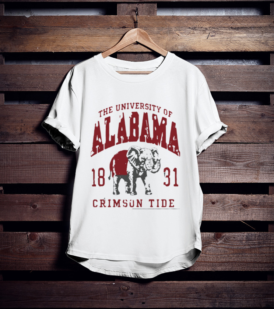 The University Of Alabama 1831 Crimson Tide Elephant T-Shirt