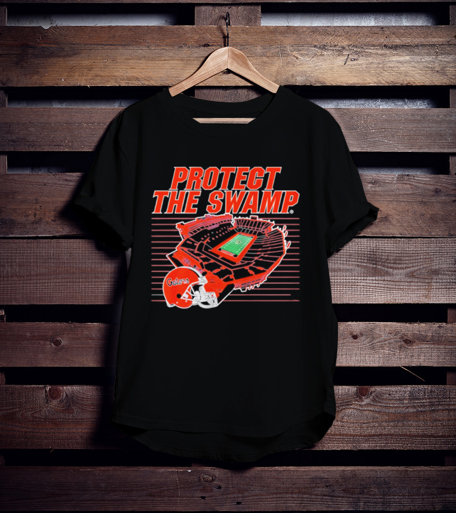 Florida Gators Protect The Swamp Stadium Helmet Football T-Shirt