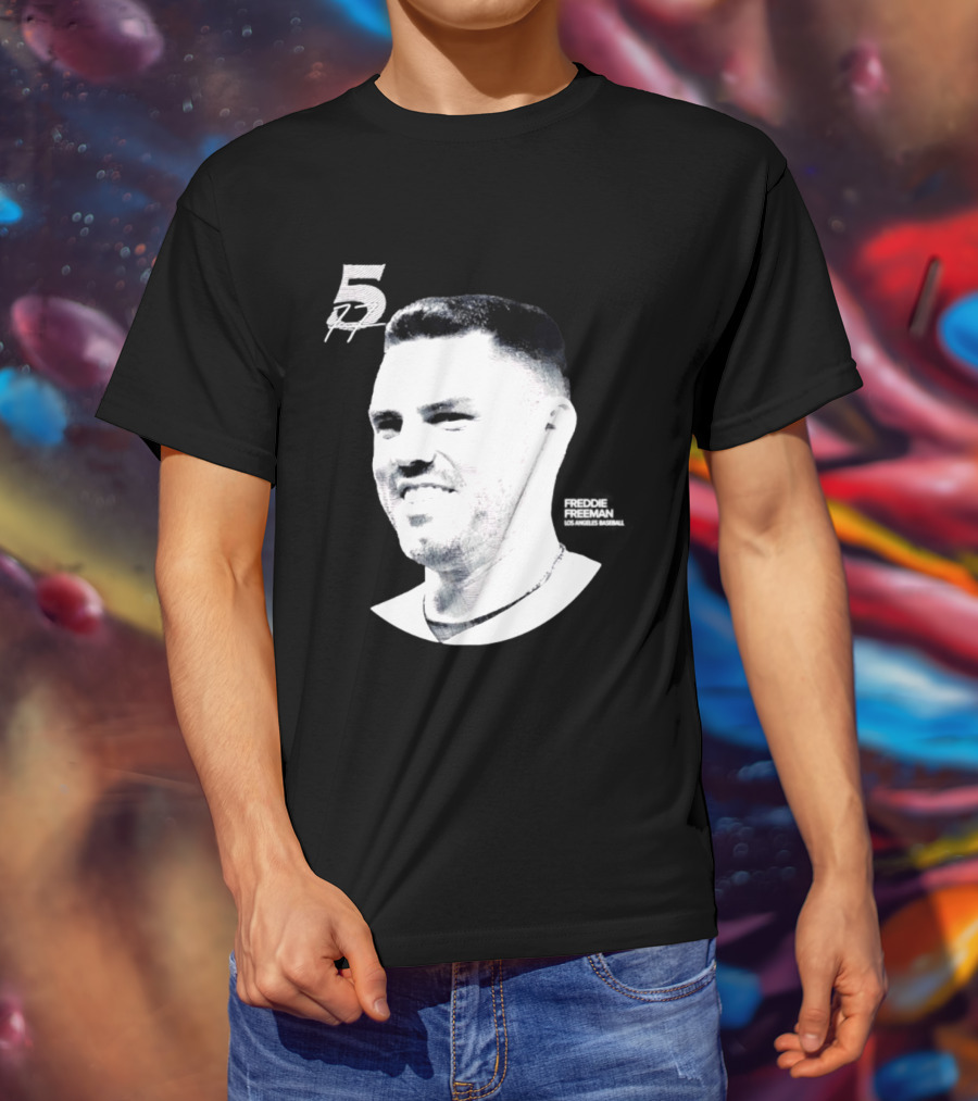 Freddie Freeman Number 5 Los Angeles Dodgers MLB 2026 Lineage Series T-Shirt