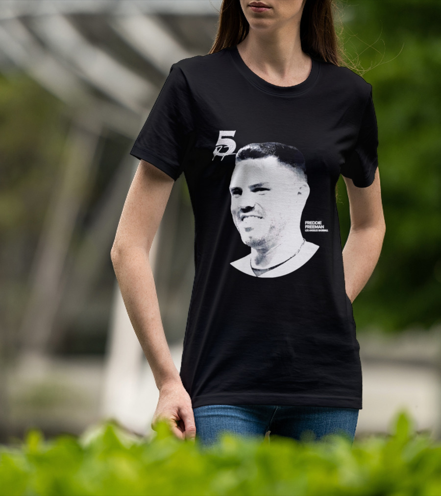 Freddie Freeman Number 5 Los Angeles Dodgers MLB 2026 Lineage Series T-Shirt