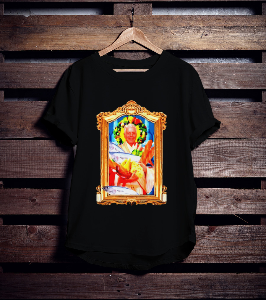 Anthony Bourdain Saint Of Food Chef Icon With Culinary Halo T-Shirt