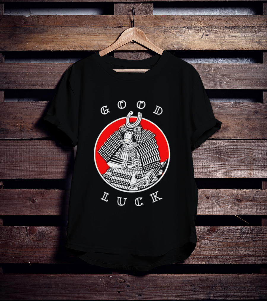 Good Luck Samurai Warrior Red T-Shirt