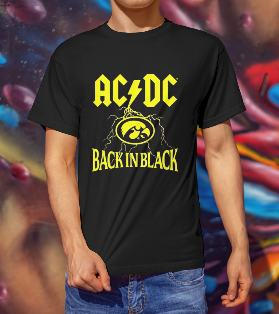 Iowa Hawkeyes AC DC Back In Black College GameDay 2026 T-Shirt