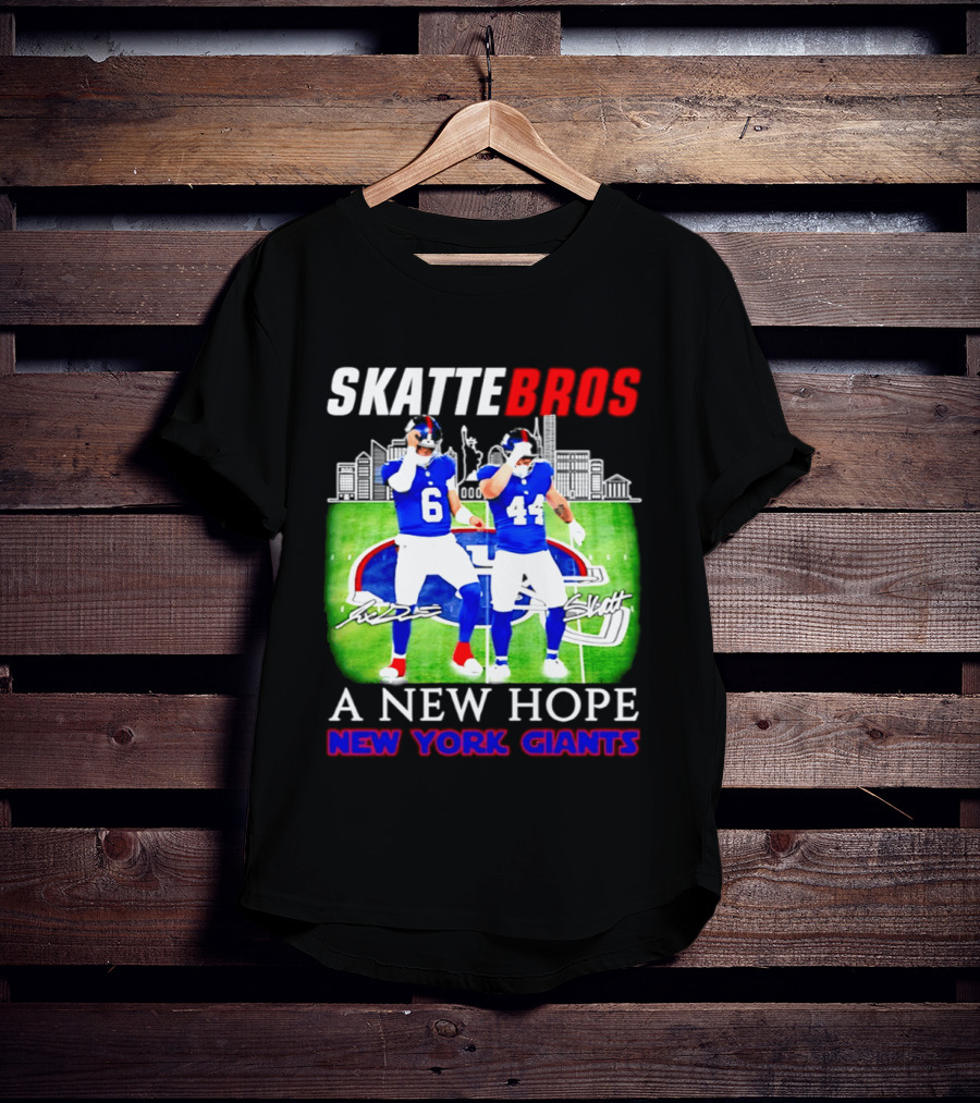 Skattebros Jaxson Dart Cam Skattebo New York Giants A New Hope T-Shirt
