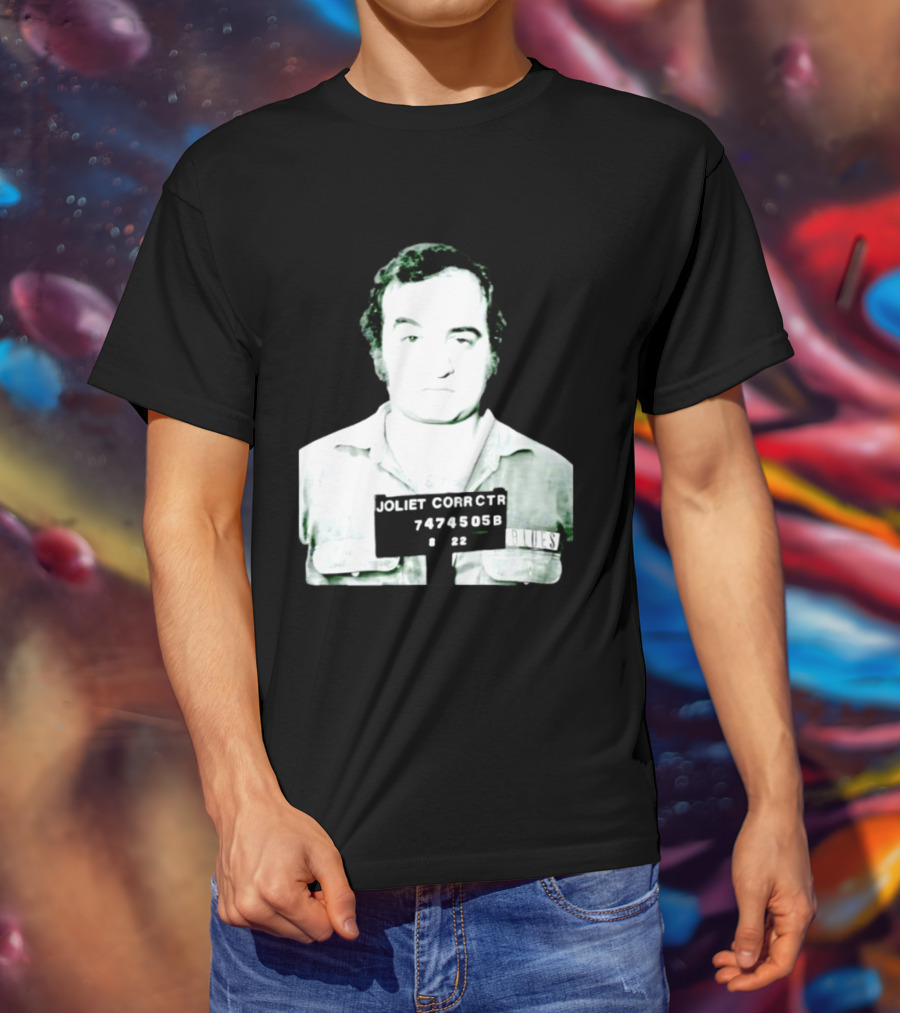 John Belushi Joliet Correctional Blues Shot 7474505B T-Shirt